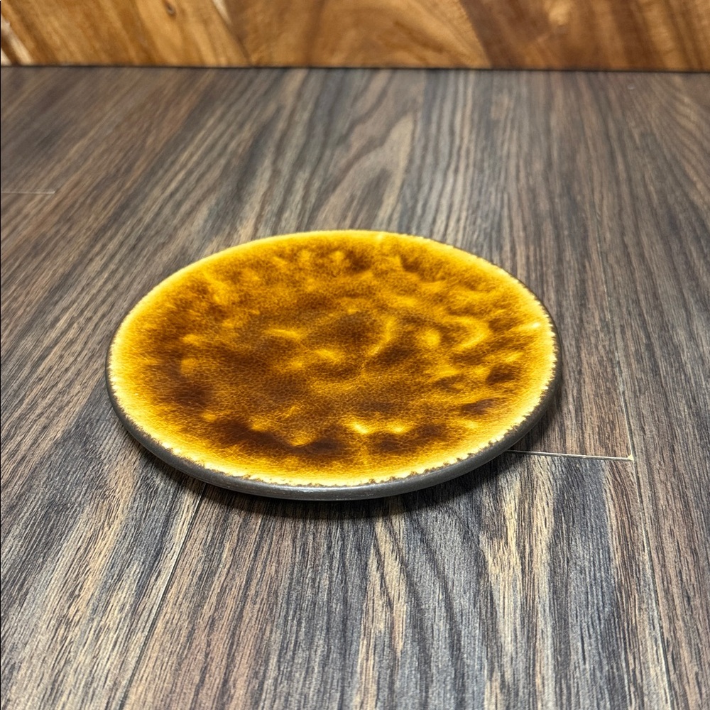 Costa Nova Rustic Orange Appetizer Plate